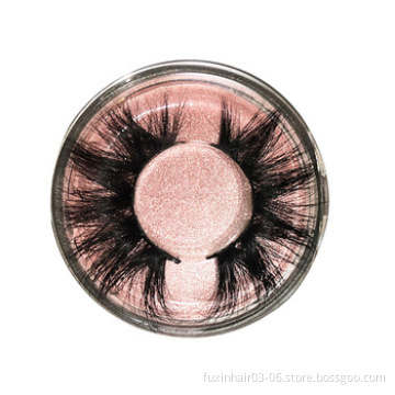 Wholesale Mink False Eyelash Vendor Customized Boxes Real 25 Mm 3d Mink Eyelash Extensions